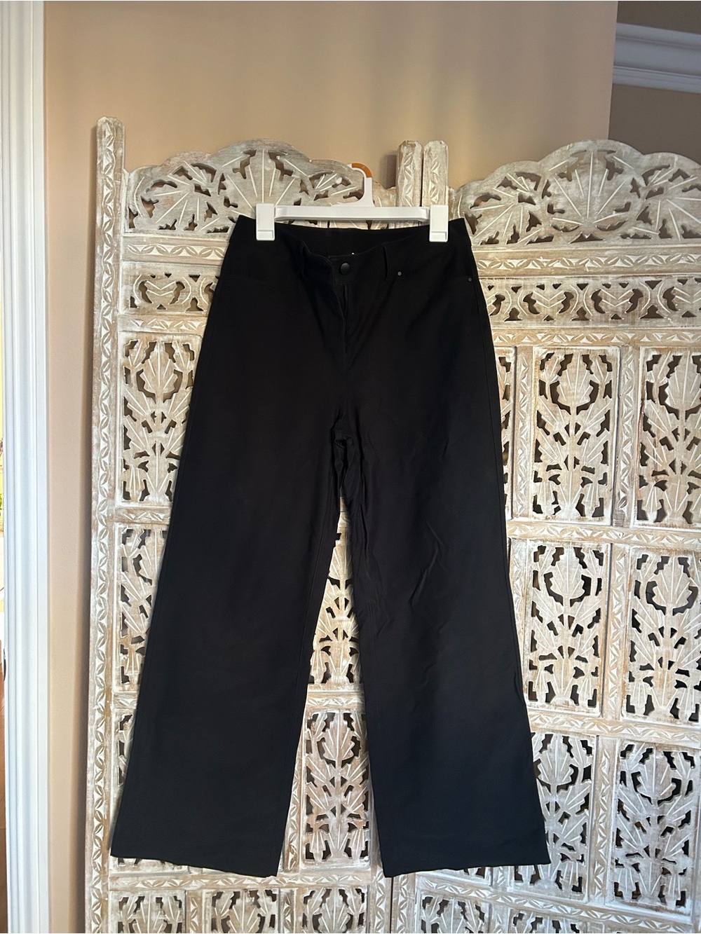 Lululemon City Sleek 5 High Rise Wide Leg Pants in Black